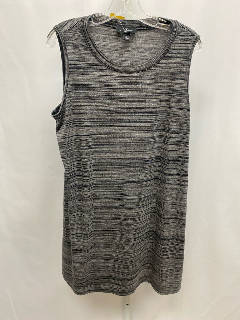 AGB Size XL Gray Heather Sleeveless Dress