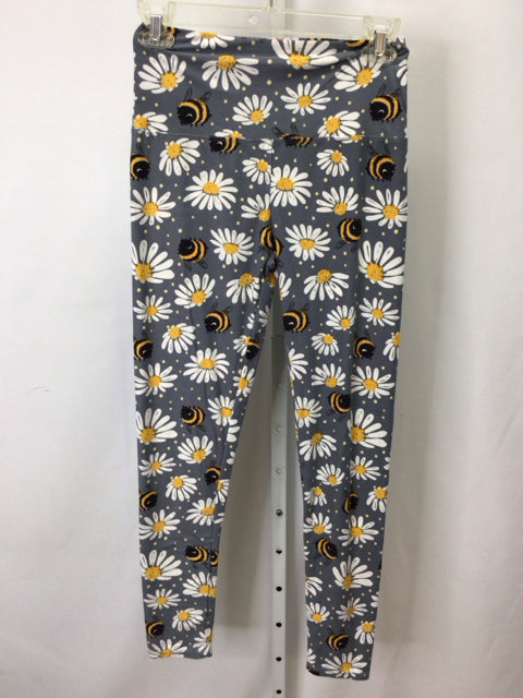 Size One Size Gray floral Leggings
