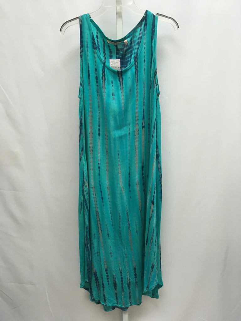 Soft Surroundings Size Large Teal Print Maxi Dress – Best Friends Consignment