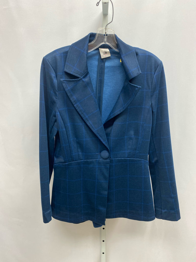 Cabi Size 6 Blue Pinstripe Jacket/Top