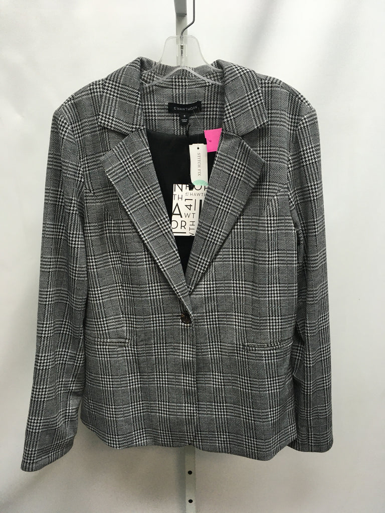 41Hawthorn Size XL Gray Plaid Blazer