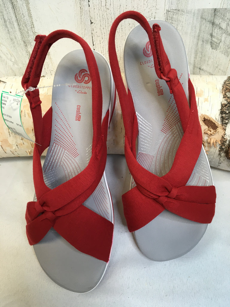 Clarks Size 11 Red Sandals