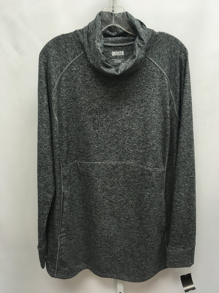Duluth Size Large Gray Heather Long Sleeve Top
