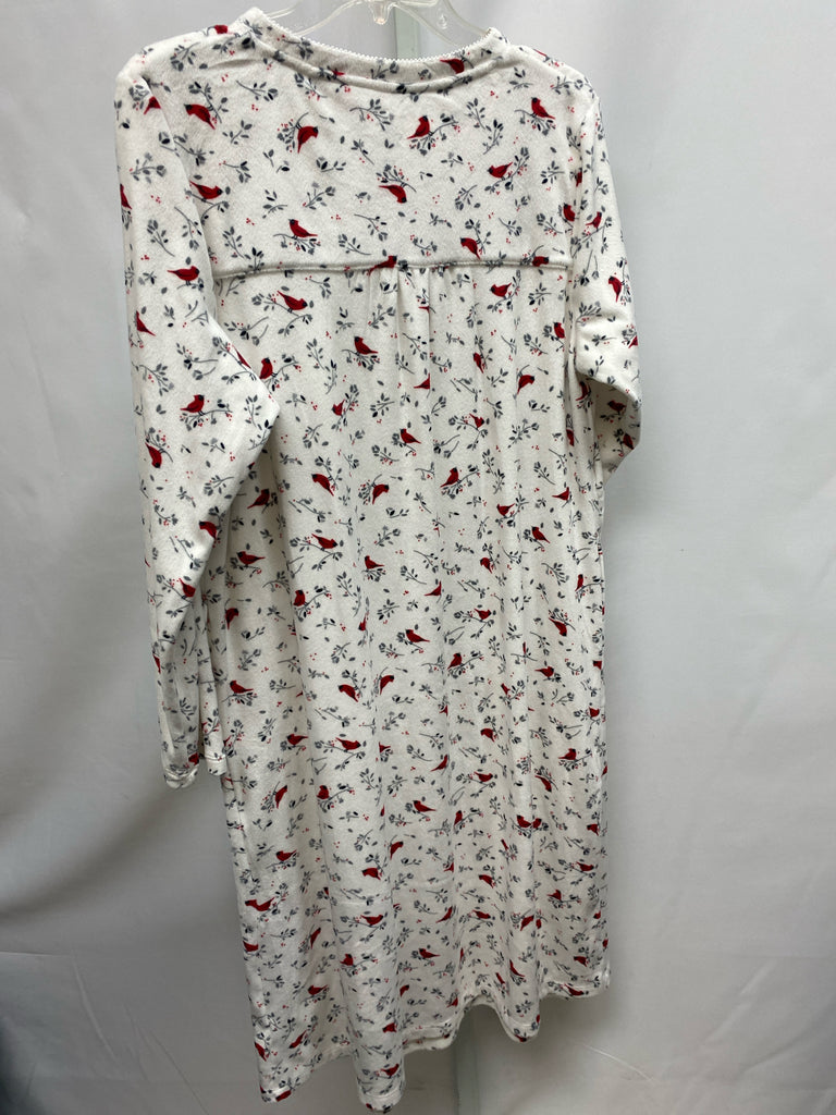 Size Large Aria White Print Pajamas