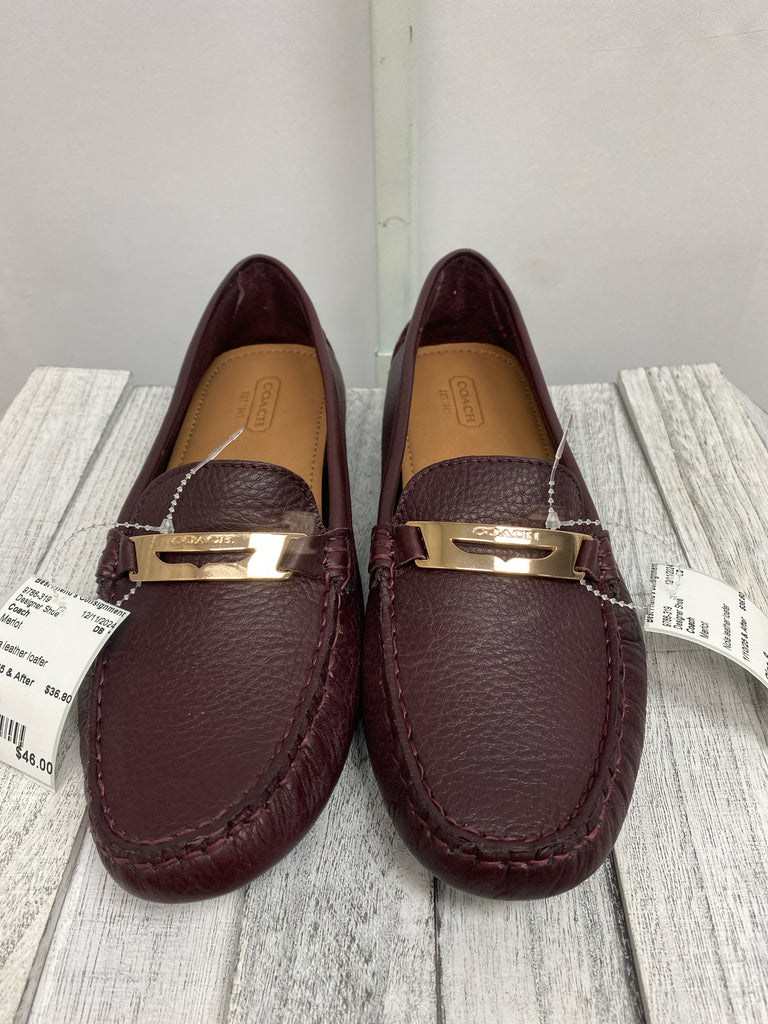 Coach Size 8 Merlot Designer Shoe