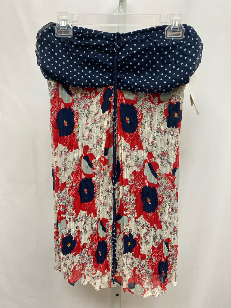 Charlotte Russe Size Medium Navy Floral Sleeveless Top