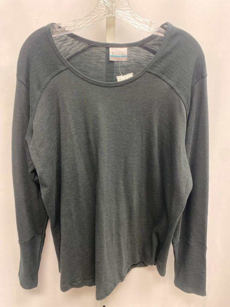 Columbia Size 1X Black Long Sleeve Top