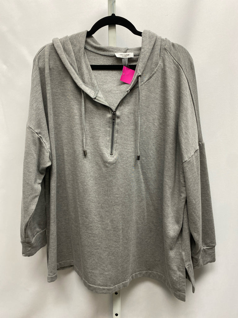 Cable & Gauge Size 2X Gray Heather Hoodie