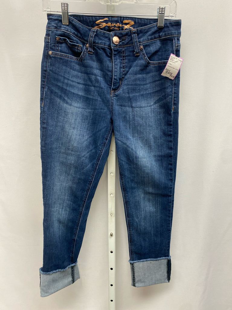 Seven7 Size 4 Dark Denim Jeans