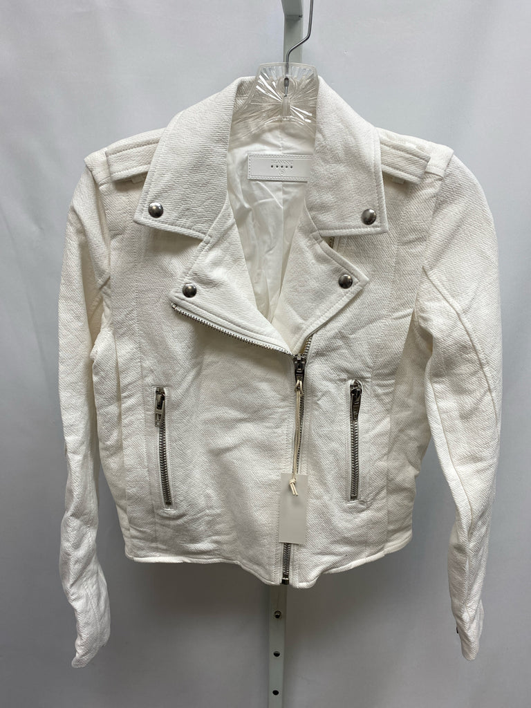 BlankNYC Size XS White Jacket/Top