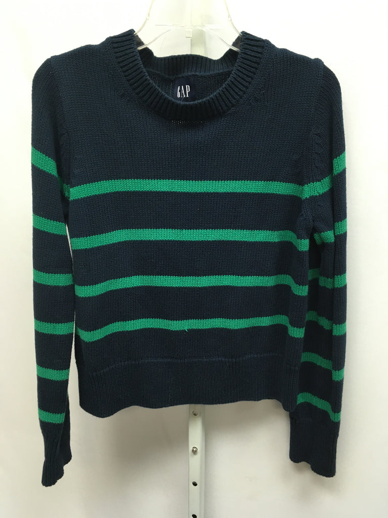Gap Size XS Navy Stripe Long Sleeve Sweater
