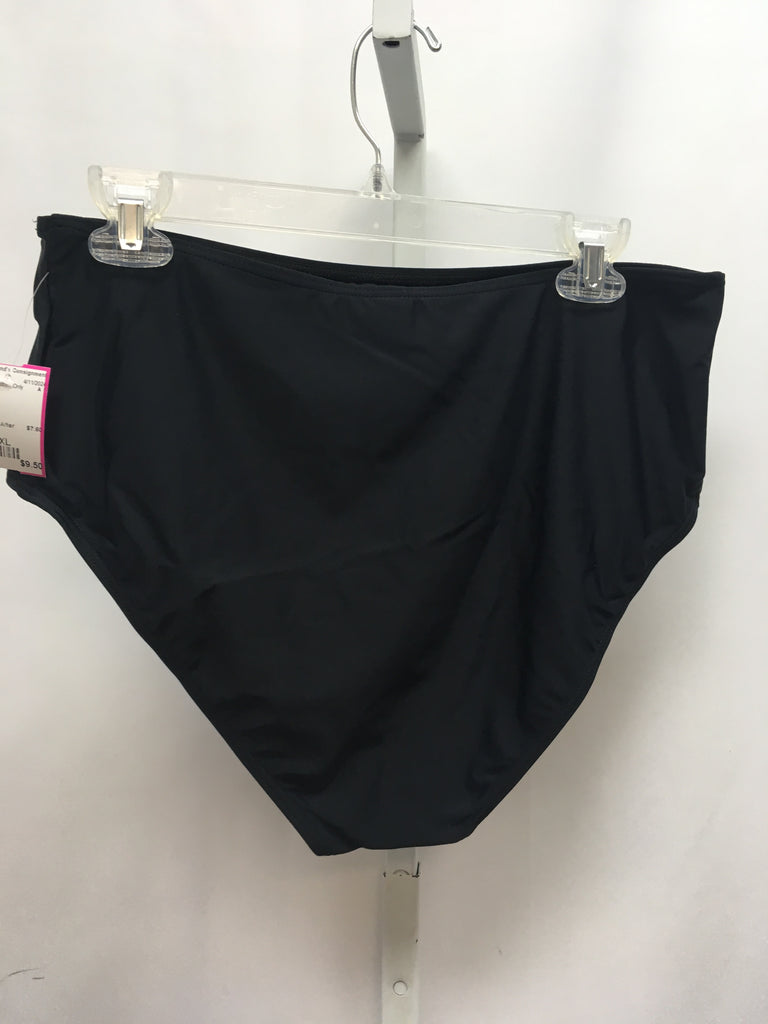 Size XXL Black Swimsuit Bottom Only