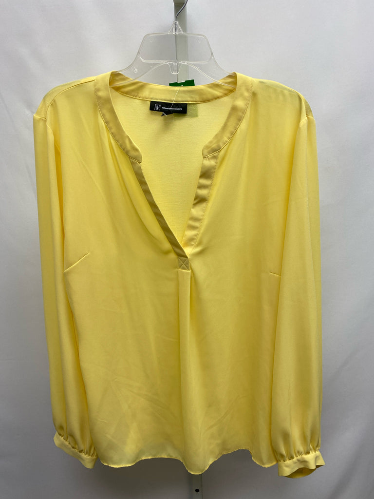 Inc Size XL Yellow Long Sleeve Top