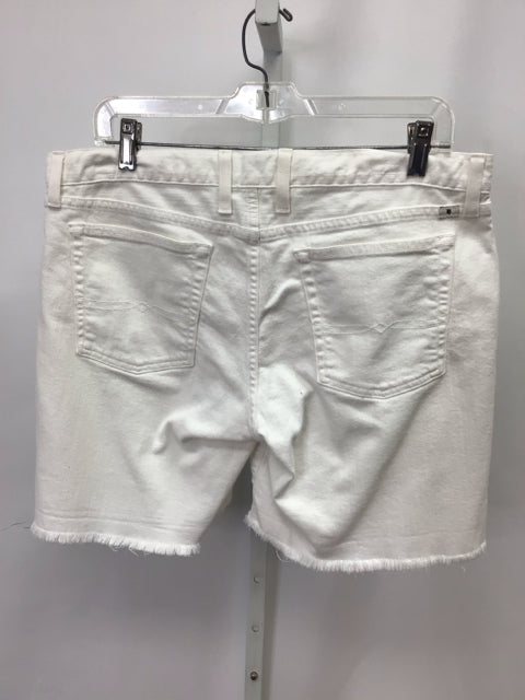 Lucky Brand Size 12 White Denim Shorts
