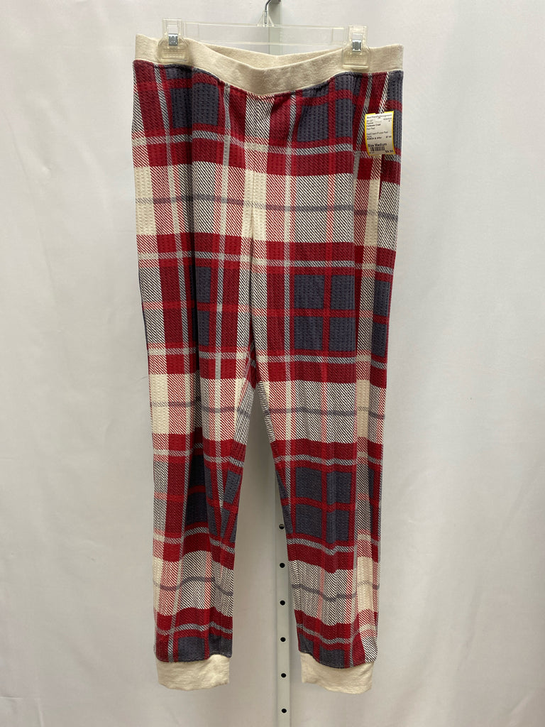 Size Medium Coldwater Creek Red Plaid Pajamas