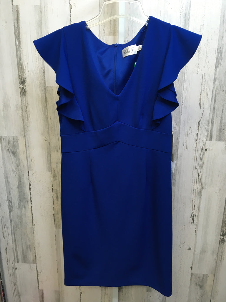 Size 8 Eliza J Royal Blue Short Sleeve Dress