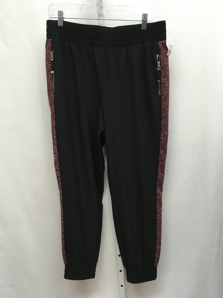 Chico's Size 10 Black Animal Pants