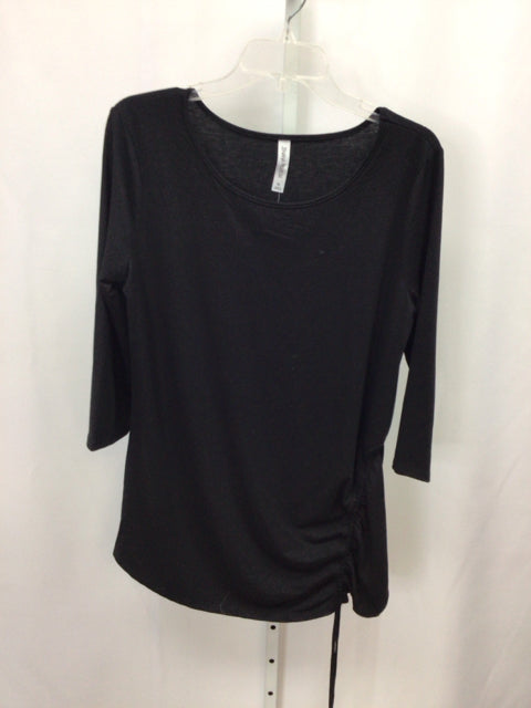 Zenana Premium Size XLarge Black 3/4 Sleeve Top