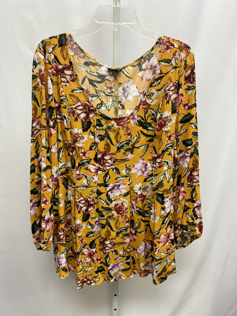 Torrid Size 2X Mustard Long Sleeve Tunic