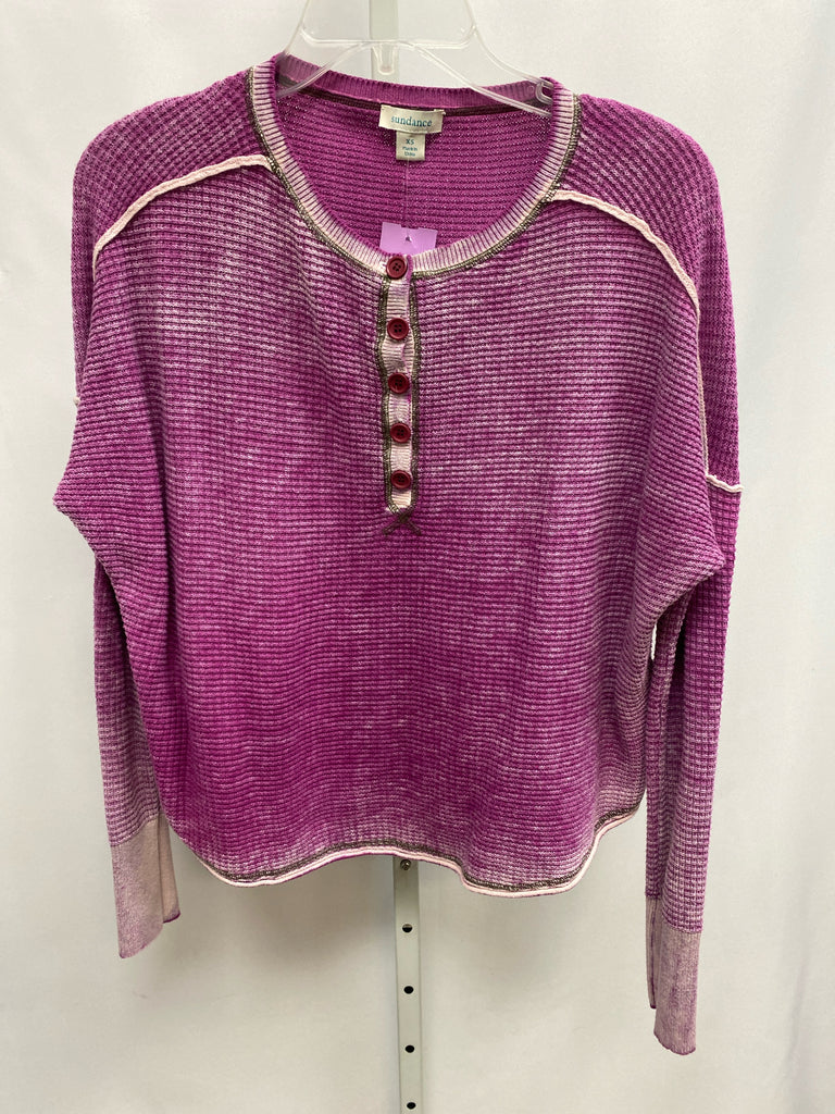 Sundance Size XS Pink Heather Long Sleeve Top