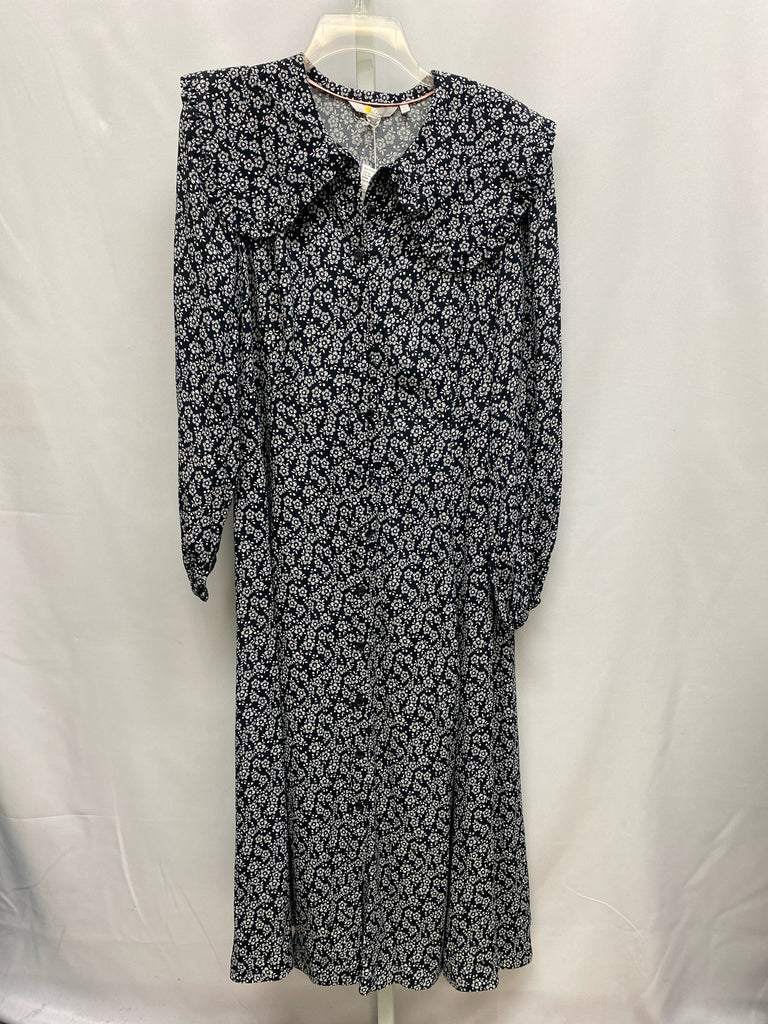 Size 8 Boden Black/White Long Sleeve Dress