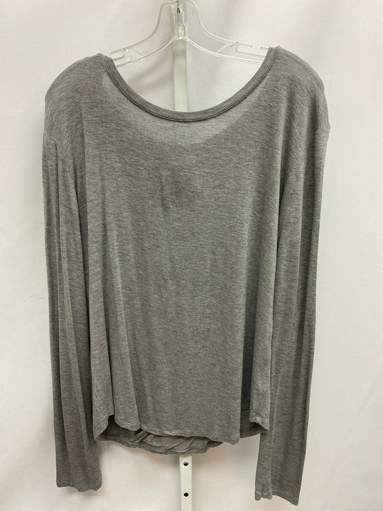 Nordstrom Size Medium Gray Long Sleeve Top