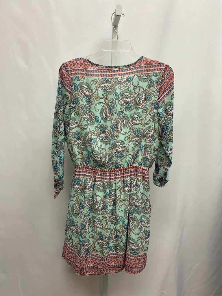 Size S DR2 Pink Print 3/4 Sleeve Dress