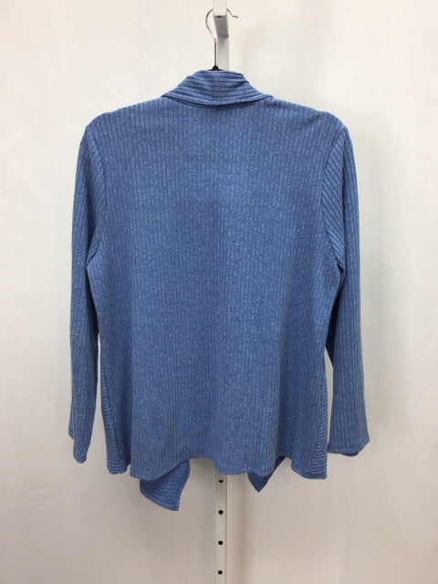 Alfred Dunner Size Small Blue Long Sleeve Top