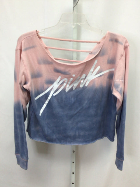 Pink Size Small Pink/Blue Long Sleeve Top