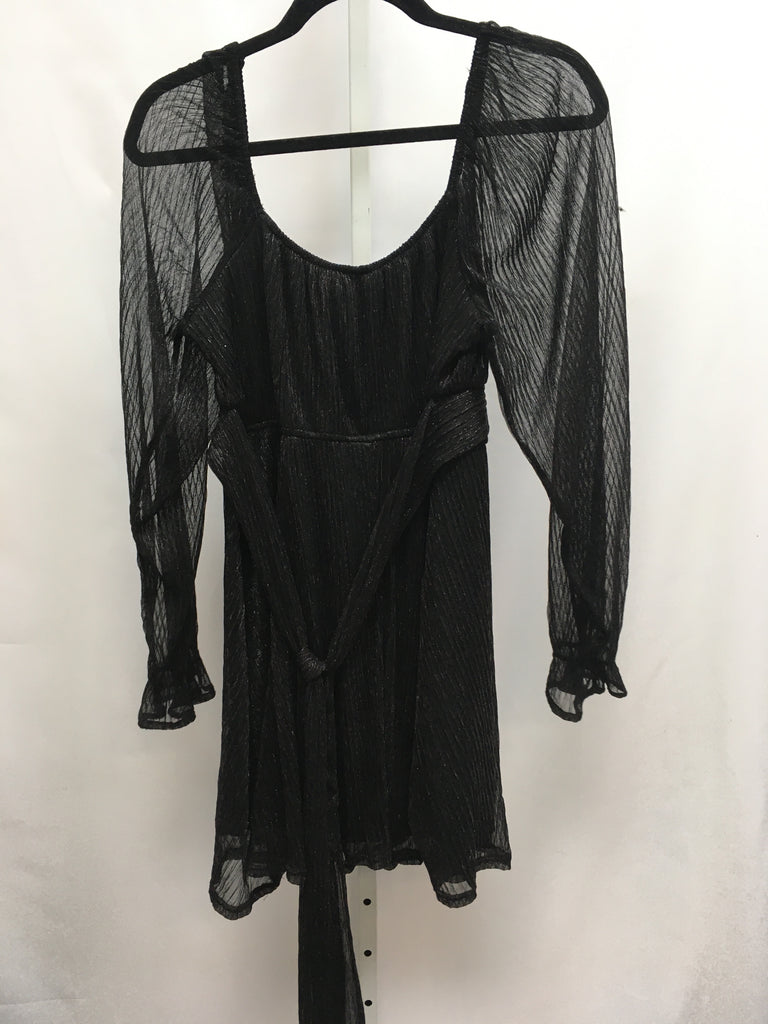 Size Large Black Long Sleeve Dress