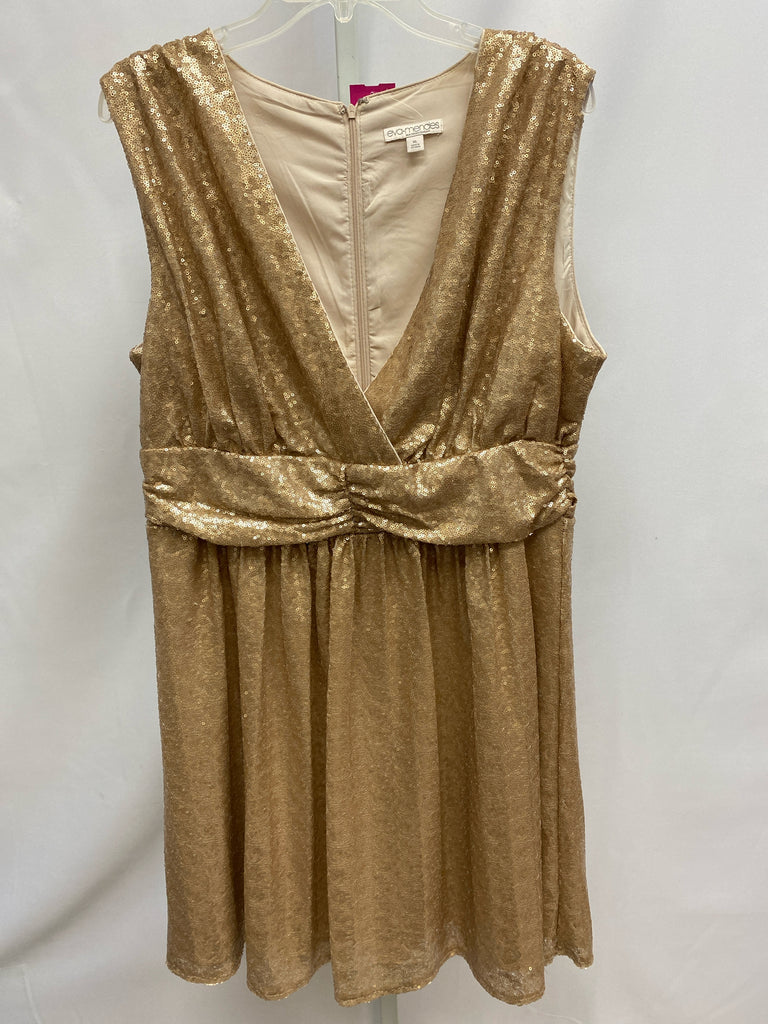 Size XL Eva Mendes Gold Special Occasion