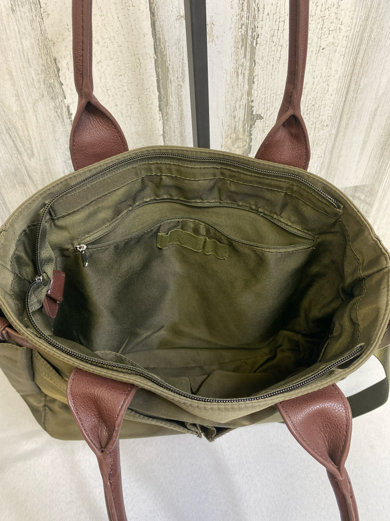 Signature Army Green Tote