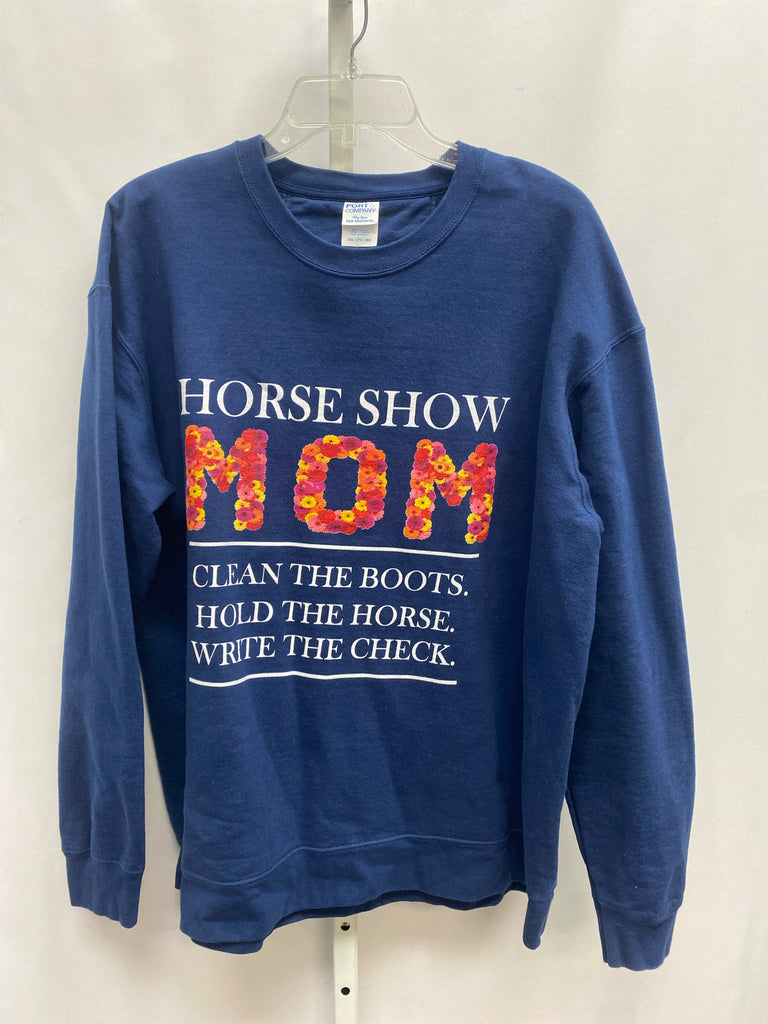 Size 2X Navy Long Sleeve Top