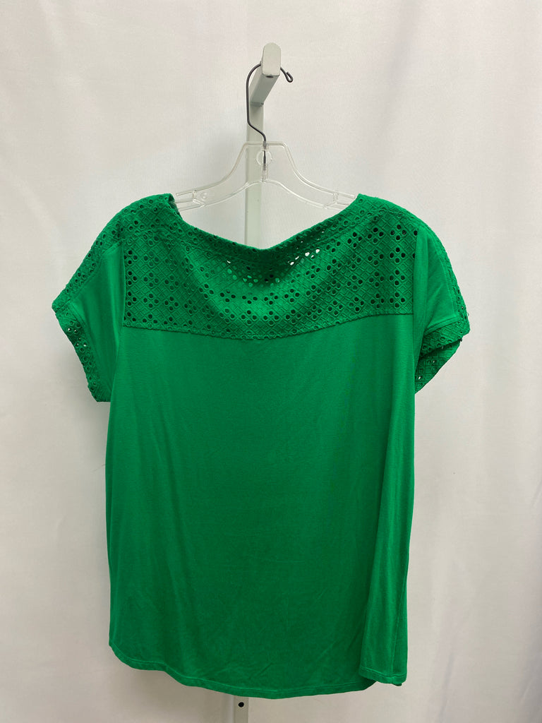 Cable & Gauge Size Large Green Short Sleeve Top