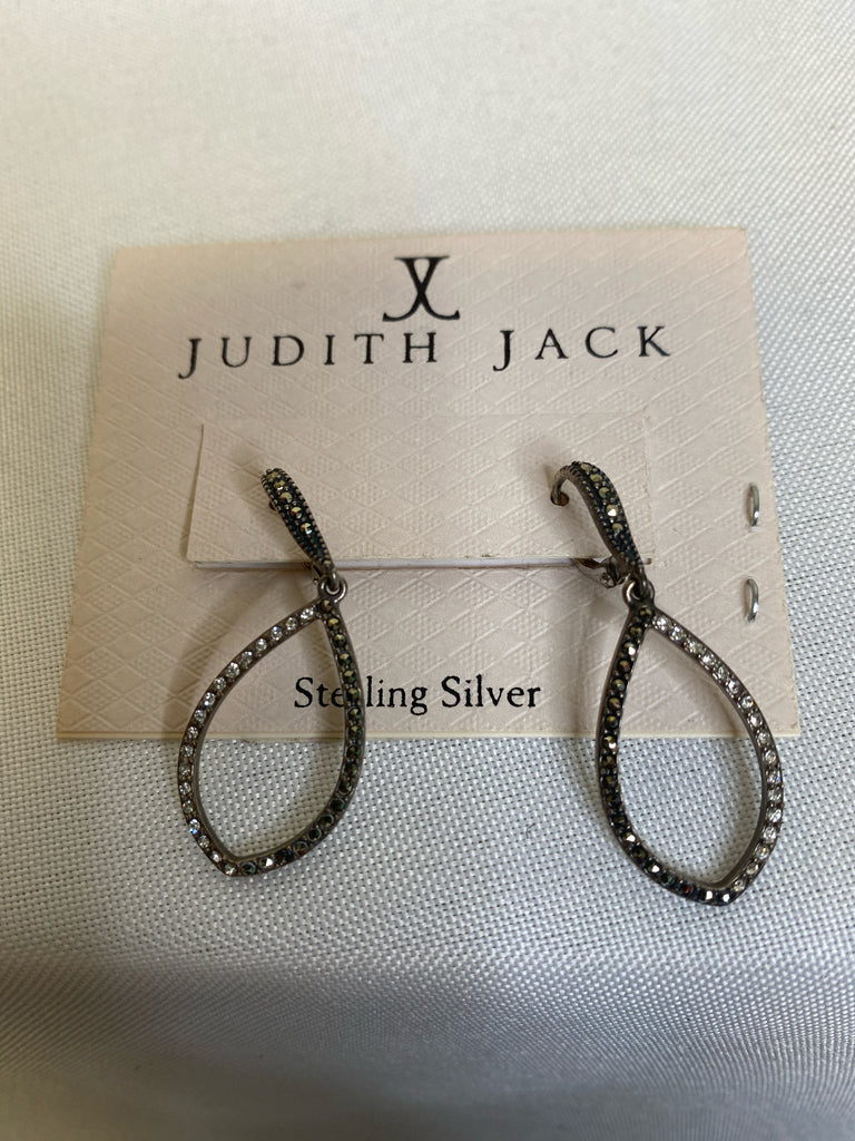 Judith Jack Silver/Gold Sterling Silver Earrings