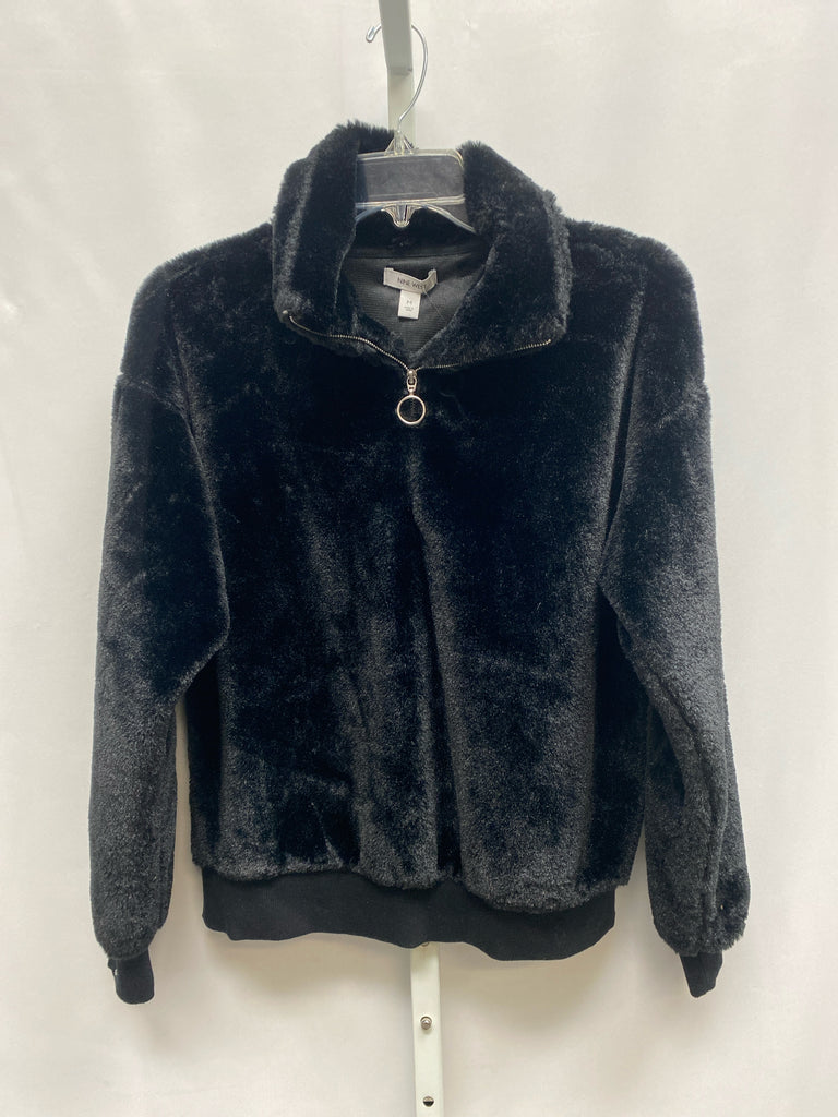 Nine West Size Medium Black Fleece