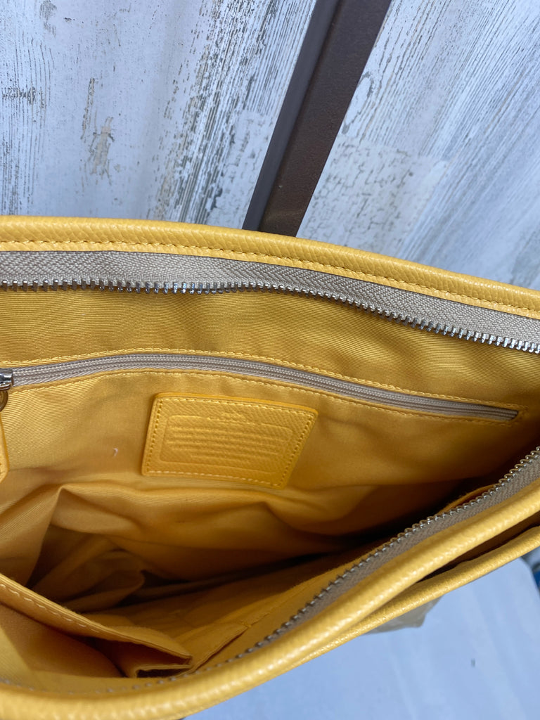 Coach Tan Monogram Designer Handbag