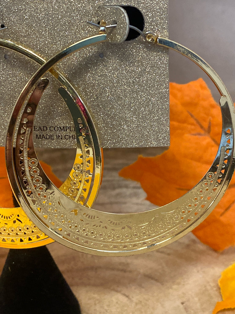 Natasha Goldtone Earrings