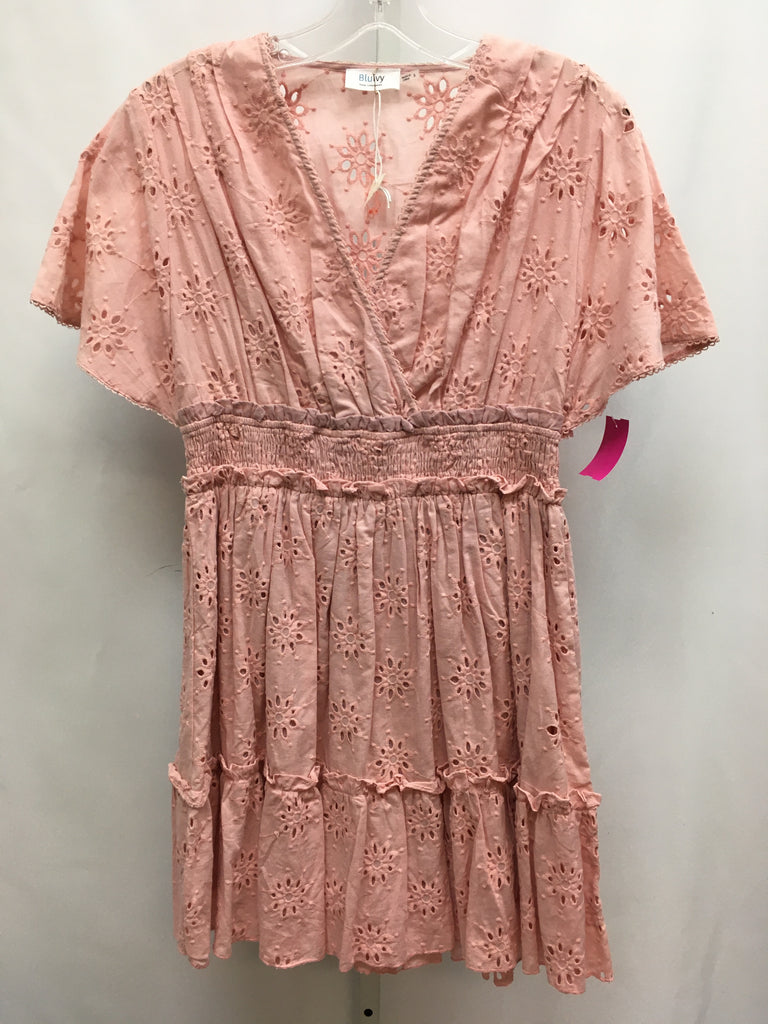 Blue Ivy Size Small Pink Short Sleeve Dress
