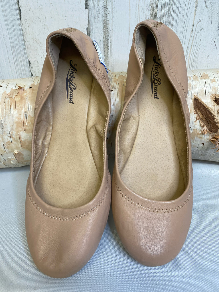 Lucky Brand Size 8.5 Nude Ballet Flat Flats