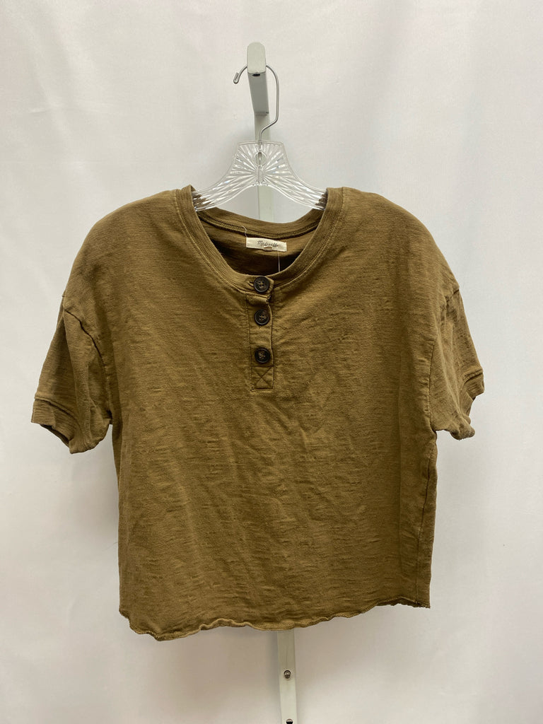 madewell Size XS Olive Short Sleeve Top