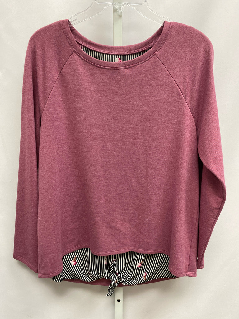 AGB Size Medium Pink Long Sleeve Top