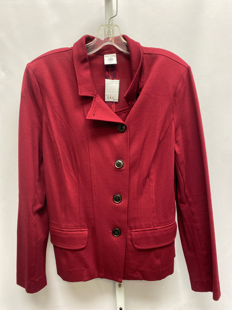 Cabi Size 14 Wine Jacket/Top