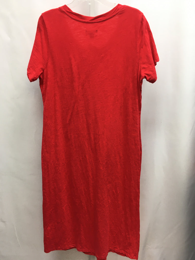 Size Large Jason Wu Red Short Sleeve Dress
