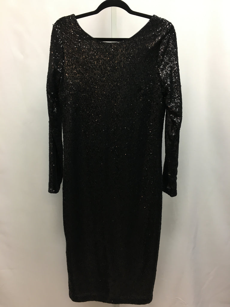 Size 14 WHBM Black Long Sleeve Dress