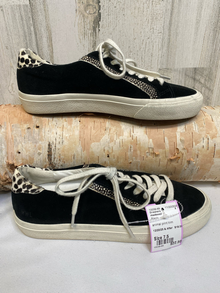 madewell Size 7.5 Black Sneakers