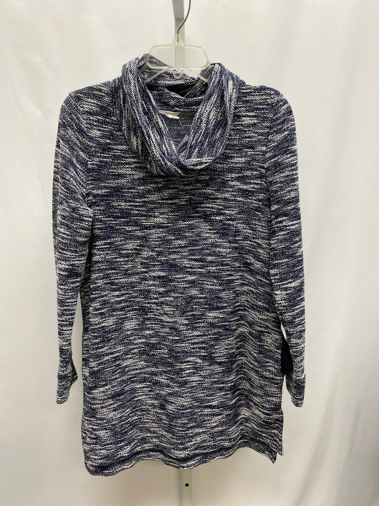 Caslon Size Medium Blue Heather Long Sleeve Tunic