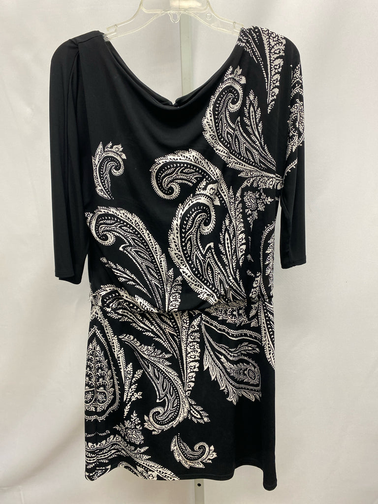 Size XS WHBM Black/White 3/4 Sleeve Dress