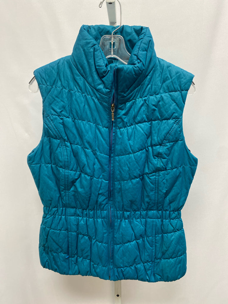 Coldwater Creek Size XS Turquoise Vest/Outerwear