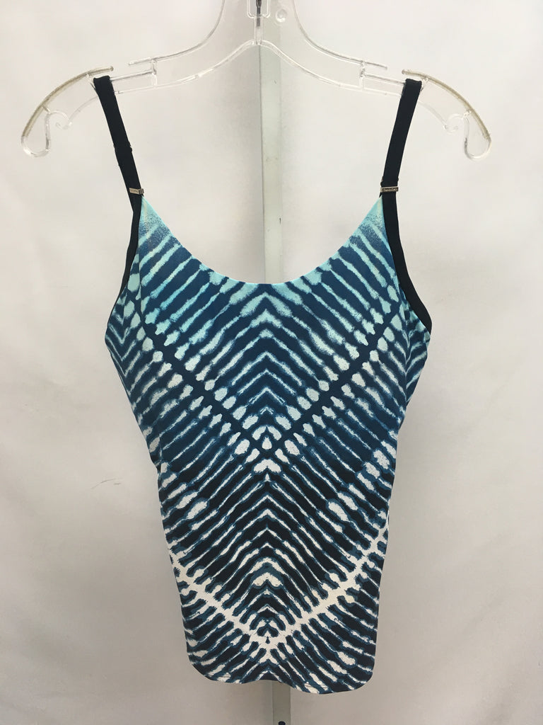 Size XL Calvin Klein Blue/Teal Swimsuit Top Only